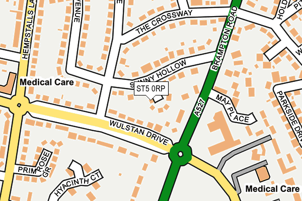 ST5 0RP map - OS OpenMap – Local (Ordnance Survey)