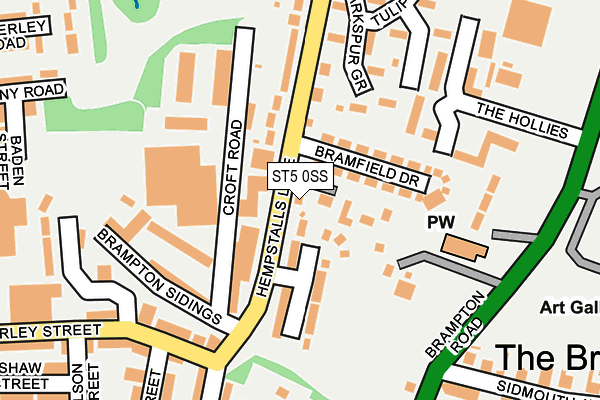 ST5 0SS map - OS OpenMap – Local (Ordnance Survey)
