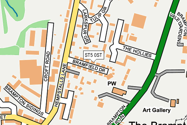 ST5 0ST map - OS OpenMap – Local (Ordnance Survey)