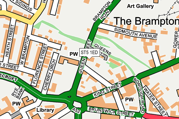 ST5 1ED map - OS OpenMap – Local (Ordnance Survey)