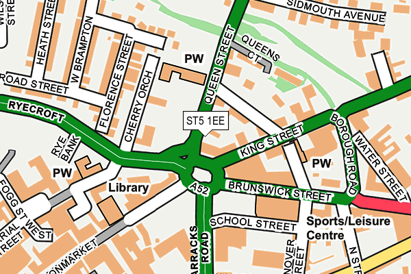 ST5 1EE map - OS OpenMap – Local (Ordnance Survey)