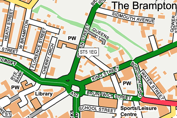 ST5 1EG map - OS OpenMap – Local (Ordnance Survey)