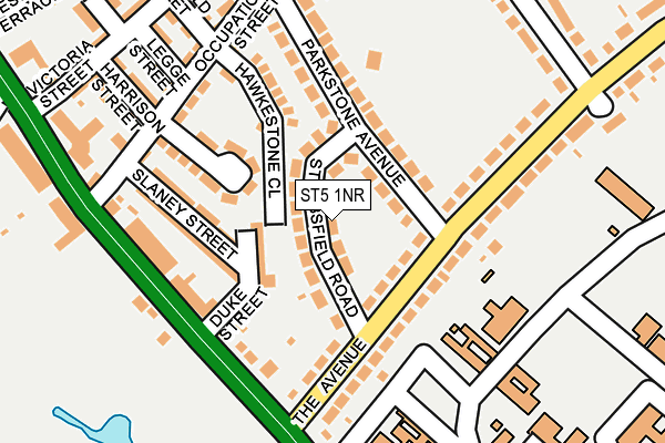 ST5 1NR map - OS OpenMap – Local (Ordnance Survey)