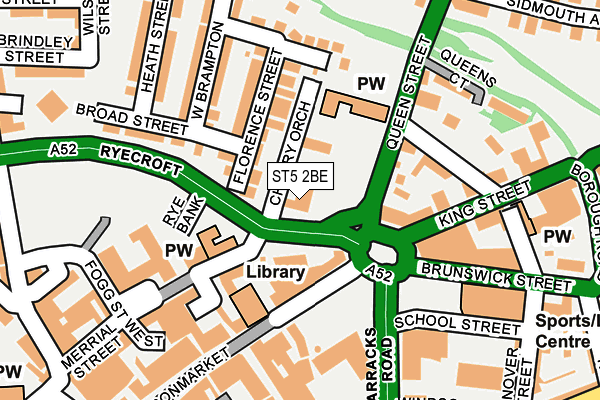 ST5 2BE map - OS OpenMap – Local (Ordnance Survey)