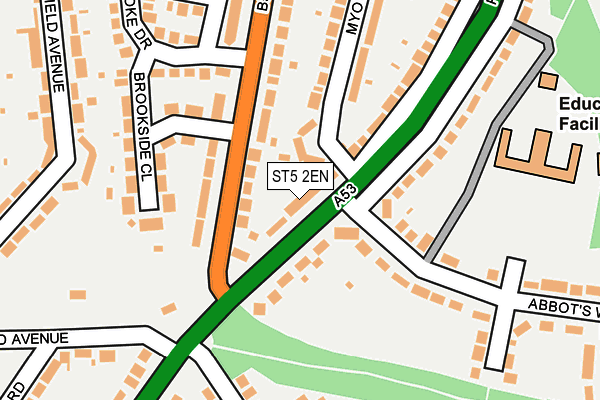 ST5 2EN map - OS OpenMap – Local (Ordnance Survey)