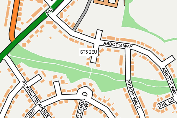 ST5 2EU map - OS OpenMap – Local (Ordnance Survey)