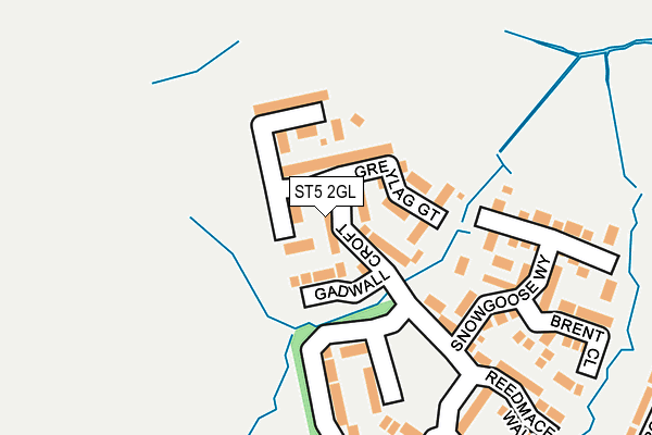 ST5 2GL map - OS OpenMap – Local (Ordnance Survey)