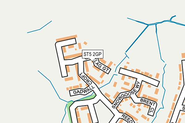 ST5 2GP map - OS OpenMap – Local (Ordnance Survey)