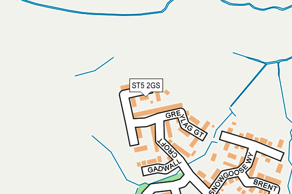 ST5 2GS map - OS OpenMap – Local (Ordnance Survey)