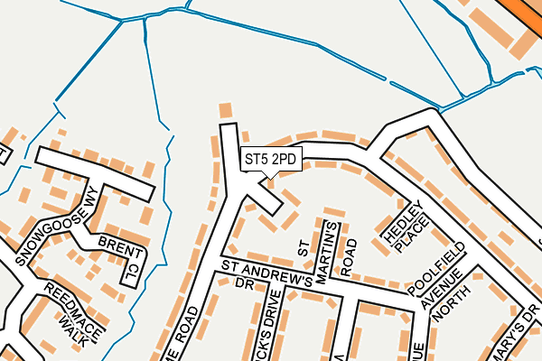 ST5 2PD map - OS OpenMap – Local (Ordnance Survey)