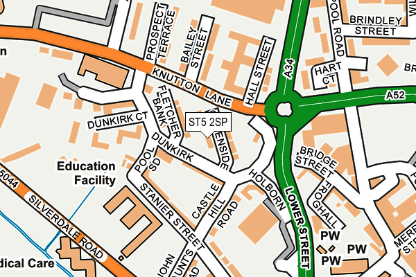 ST5 2SP map - OS OpenMap – Local (Ordnance Survey)