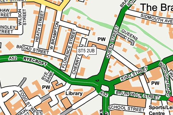 ST5 2UB map - OS OpenMap – Local (Ordnance Survey)