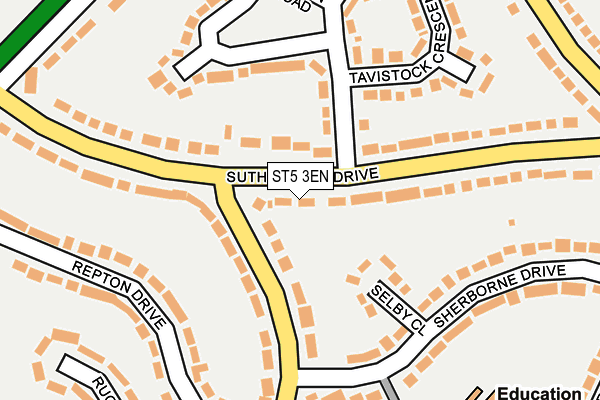 ST5 3EN map - OS OpenMap – Local (Ordnance Survey)