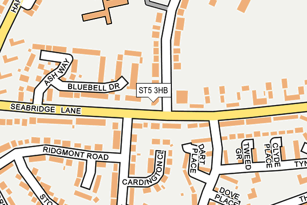 ST5 3HB map - OS OpenMap – Local (Ordnance Survey)
