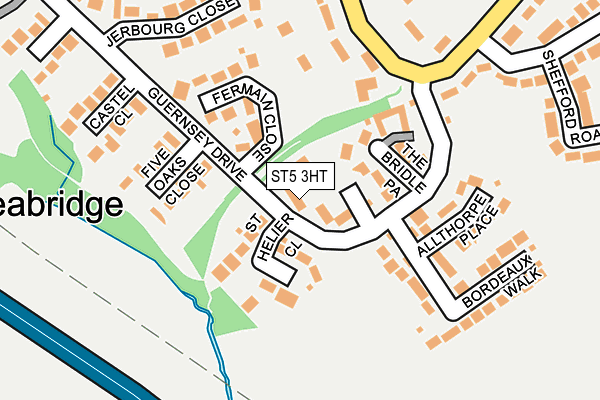ST5 3HT map - OS OpenMap – Local (Ordnance Survey)