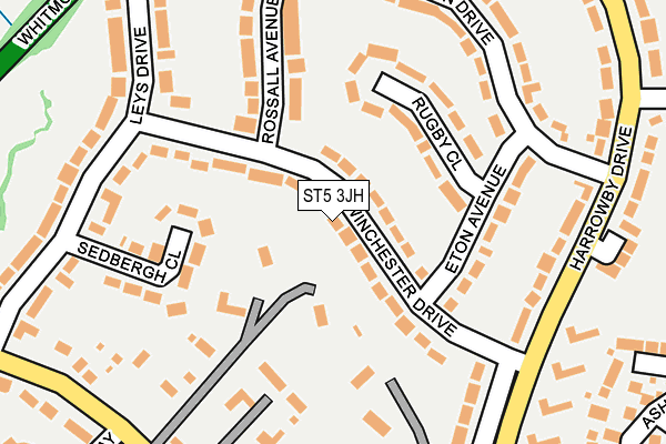 ST5 3JH map - OS OpenMap – Local (Ordnance Survey)
