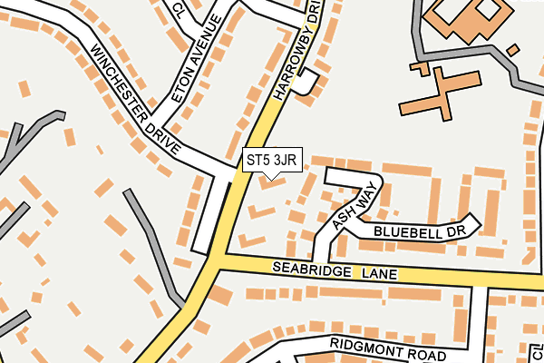ST5 3JR map - OS OpenMap – Local (Ordnance Survey)