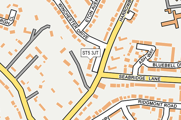 ST5 3JT map - OS OpenMap – Local (Ordnance Survey)