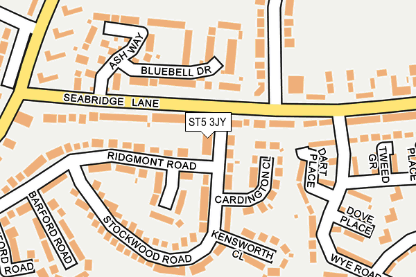 ST5 3JY map - OS OpenMap – Local (Ordnance Survey)