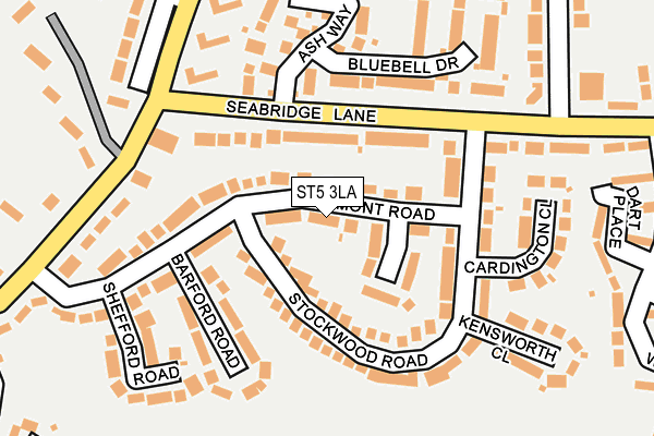 ST5 3LA map - OS OpenMap – Local (Ordnance Survey)