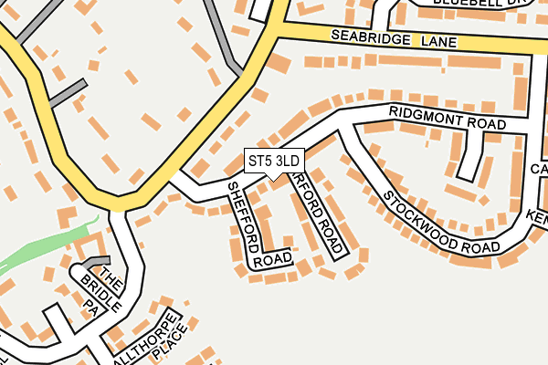 ST5 3LD map - OS OpenMap – Local (Ordnance Survey)