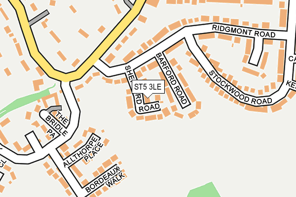 ST5 3LE map - OS OpenMap – Local (Ordnance Survey)