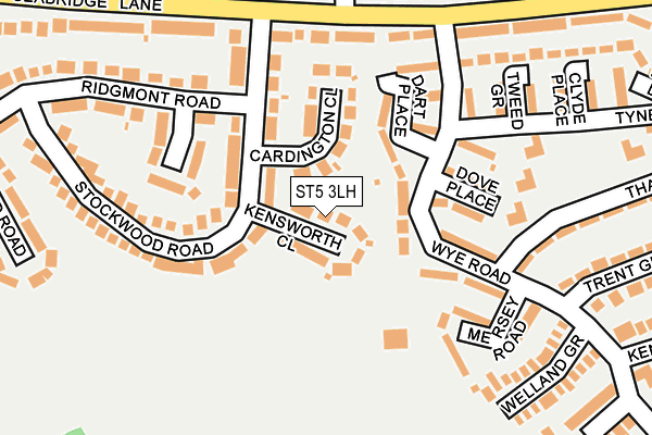 ST5 3LH map - OS OpenMap – Local (Ordnance Survey)