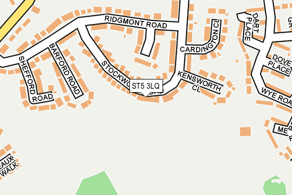 ST5 3LQ map - OS OpenMap – Local (Ordnance Survey)