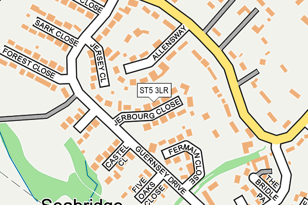 ST5 3LR map - OS OpenMap – Local (Ordnance Survey)