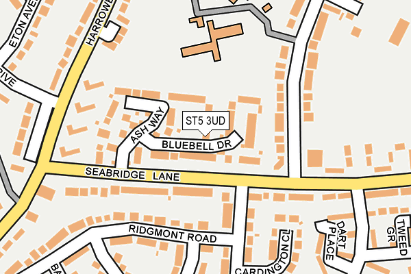 ST5 3UD map - OS OpenMap – Local (Ordnance Survey)