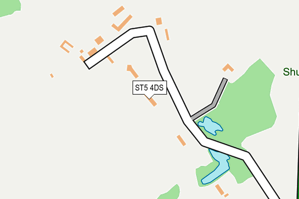 ST5 4DS map - OS OpenMap – Local (Ordnance Survey)