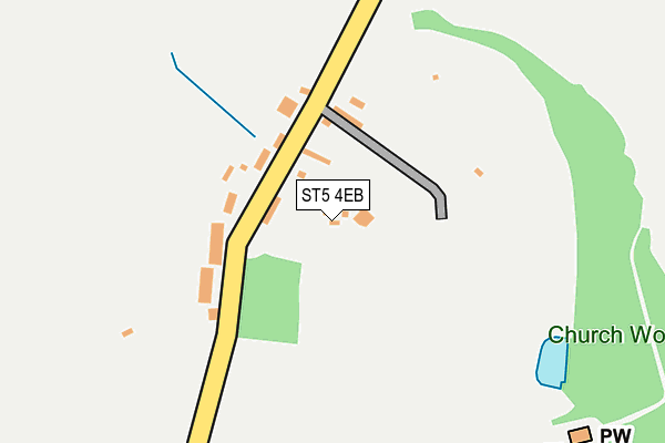 ST5 4EB map - OS OpenMap – Local (Ordnance Survey)