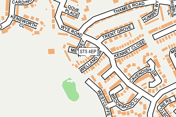 ST5 4EP map - OS OpenMap – Local (Ordnance Survey)