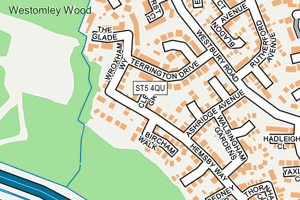 ST5 4QU map - OS OpenMap – Local (Ordnance Survey)