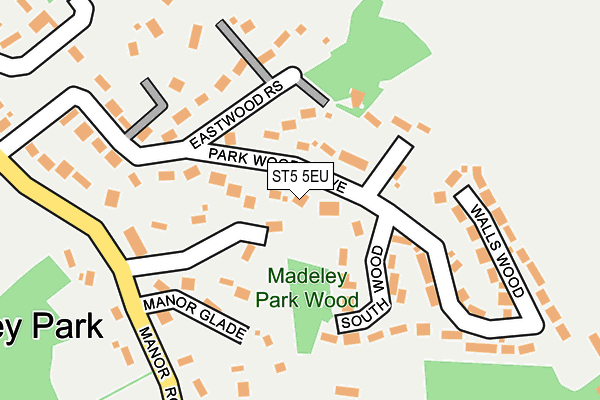 ST5 5EU map - OS OpenMap – Local (Ordnance Survey)