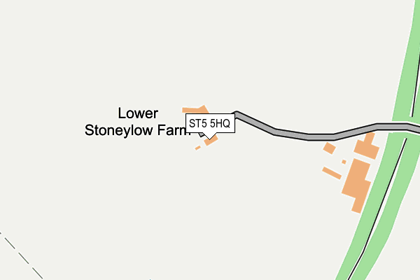 ST5 5HQ map - OS OpenMap – Local (Ordnance Survey)