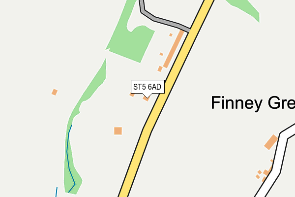 ST5 6AD map - OS OpenMap – Local (Ordnance Survey)