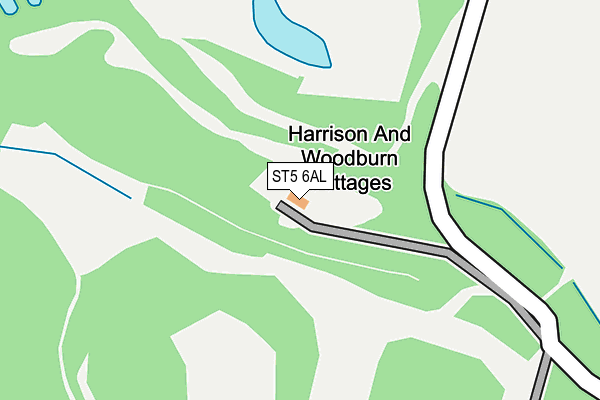 ST5 6AL map - OS OpenMap – Local (Ordnance Survey)