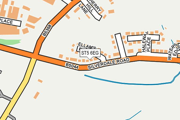 ST5 6EG map - OS OpenMap – Local (Ordnance Survey)