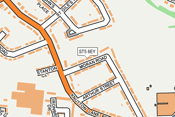 ST5 6EY map - OS OpenMap – Local (Ordnance Survey)