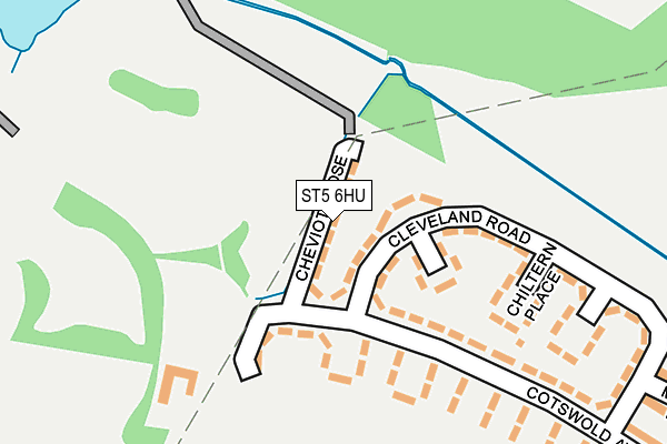ST5 6HU map - OS OpenMap – Local (Ordnance Survey)