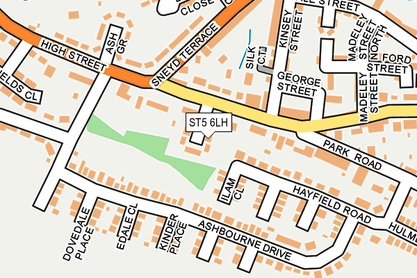 ST5 6LH map - OS OpenMap – Local (Ordnance Survey)