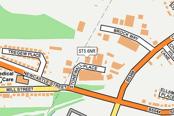 ST5 6NR map - OS OpenMap – Local (Ordnance Survey)