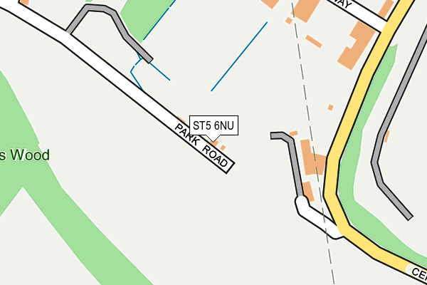 ST5 6NU map - OS OpenMap – Local (Ordnance Survey)