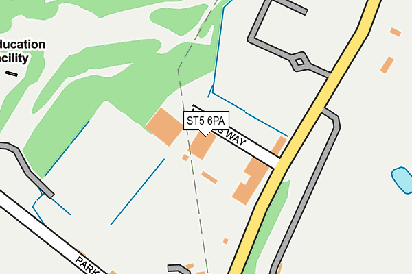 ST5 6PA map - OS OpenMap – Local (Ordnance Survey)