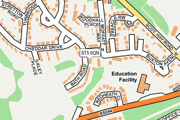 ST5 6QN map - OS OpenMap – Local (Ordnance Survey)