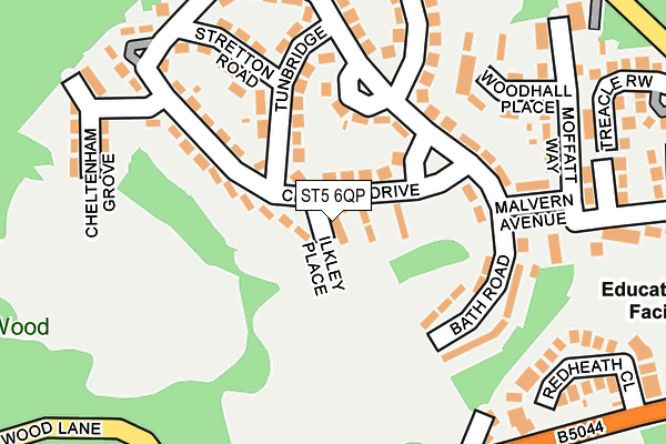 ST5 6QP map - OS OpenMap – Local (Ordnance Survey)