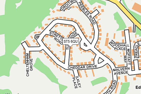 ST5 6QU map - OS OpenMap – Local (Ordnance Survey)