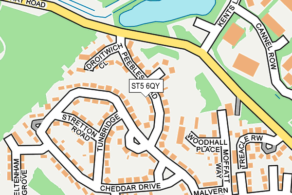 ST5 6QY map - OS OpenMap – Local (Ordnance Survey)