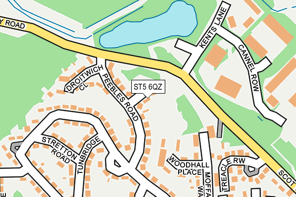 ST5 6QZ map - OS OpenMap – Local (Ordnance Survey)